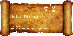 Heitz Mónika névjegykártya